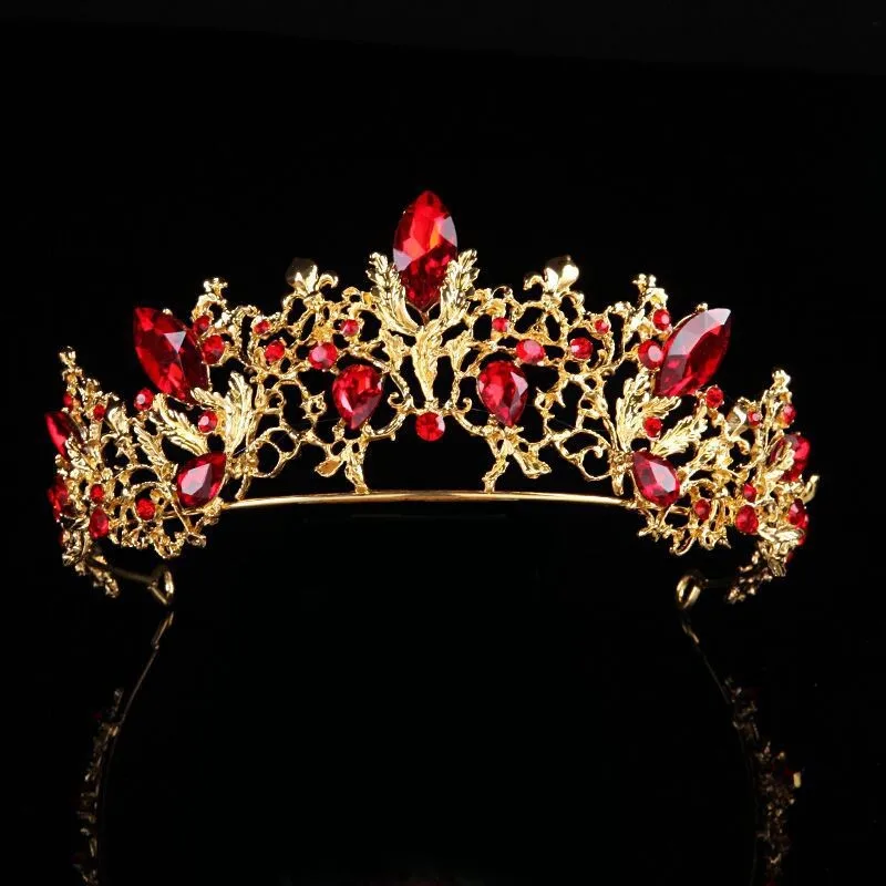 

Свадебный головной убор с красными кристаллами высокого качества, потрясающая красота, оформление фотосессий, бесплатная доставка, аксессуары для волос на день рождения