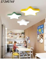 modern creative led ceiling light powder blue star baby childrens room girls boys bedroom ceiling light kindergarten