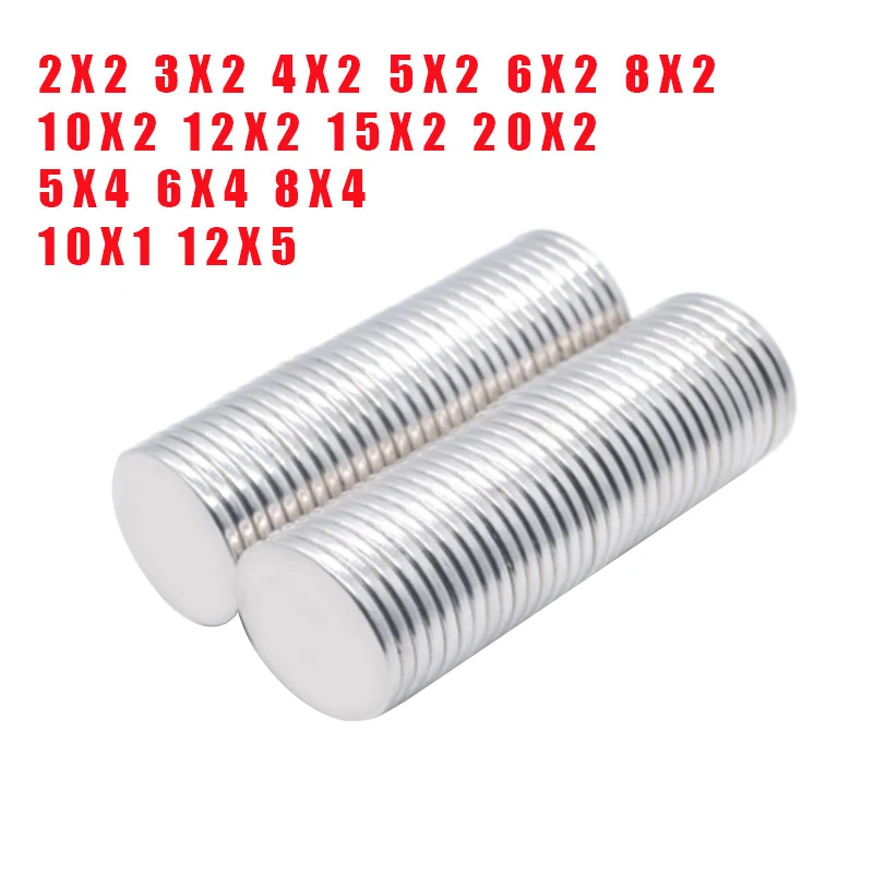 

8x2 10x2mm Super Strong Round Disc Blocks Rare Earth Neodymium Magnets Fridge Crafts For Acoustic Field Electronics Aimant Imáns
