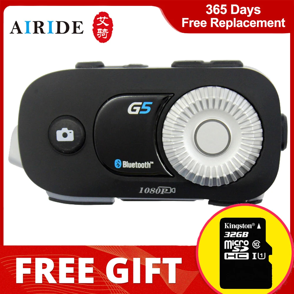 Мотоциклетный шлем AiRide G5 Интерком Bluetooth Wi-Fi 1080P |