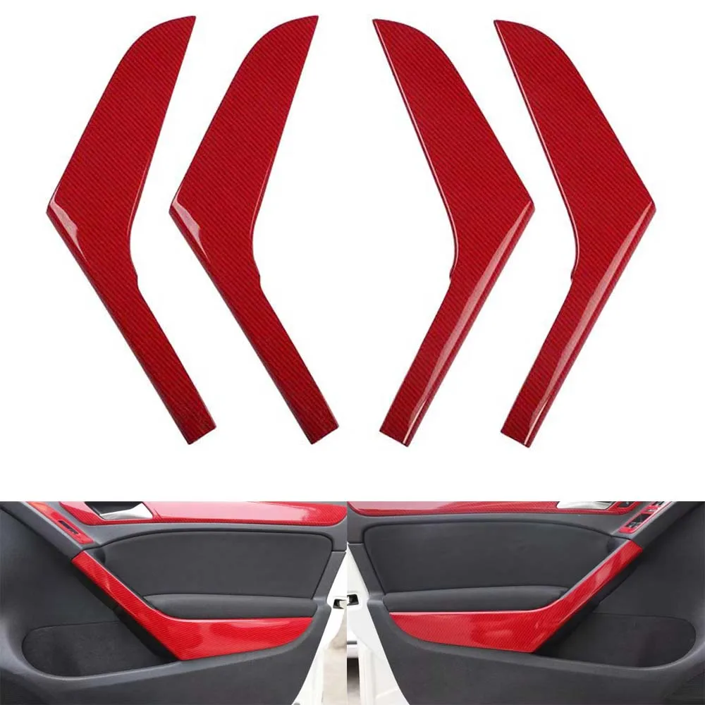 

Car Interior Door Armrest Handle Strips Cover Stickers For VW Volkswagen GOLF 6 2010 2011 2012 Car Styling Moldings