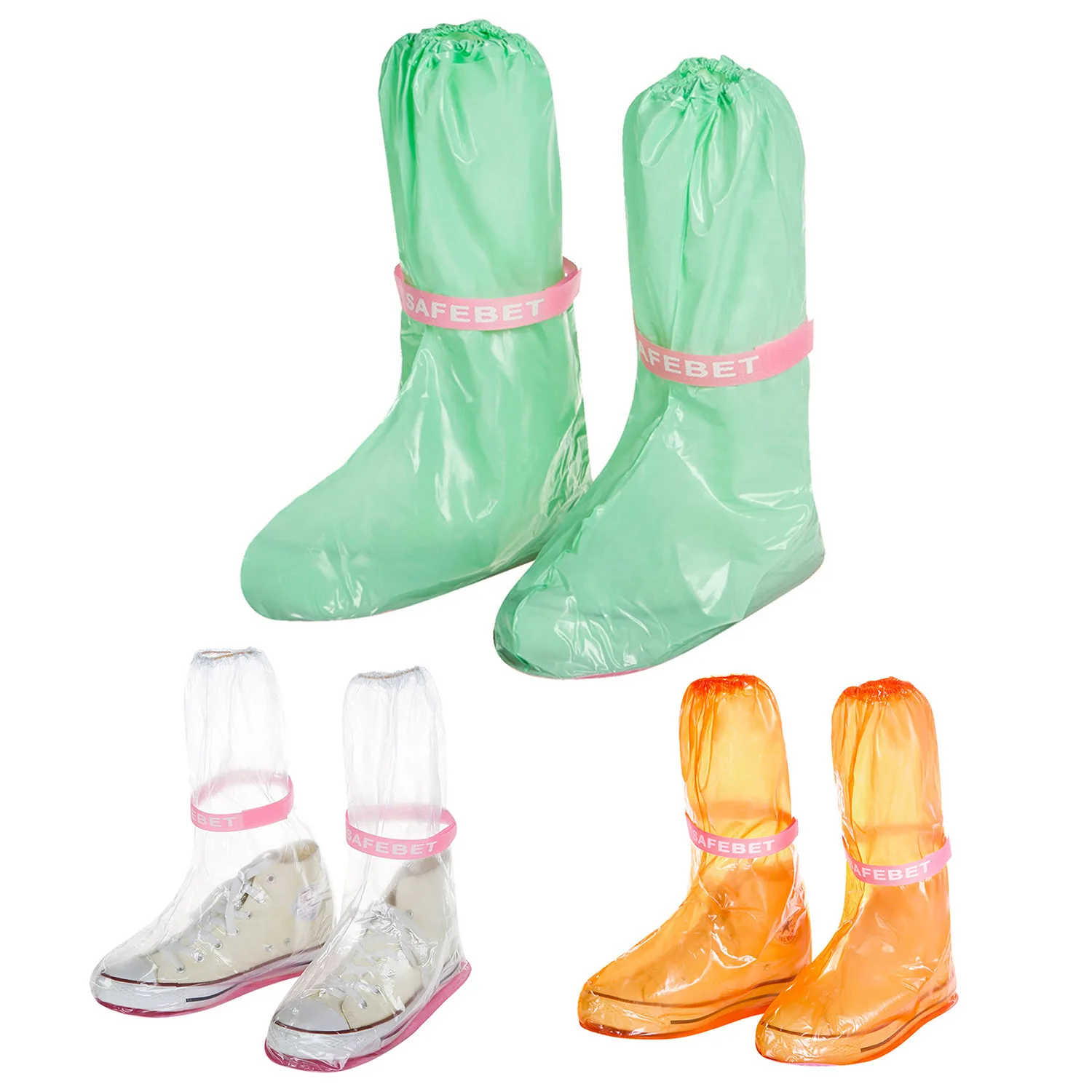 

Outdoor Raincoat Set Cycle Rain Boots Overshoes Rainboots Waterproof Rain Shoes Cover(S：29 * 12Cm)Transparent Foundation