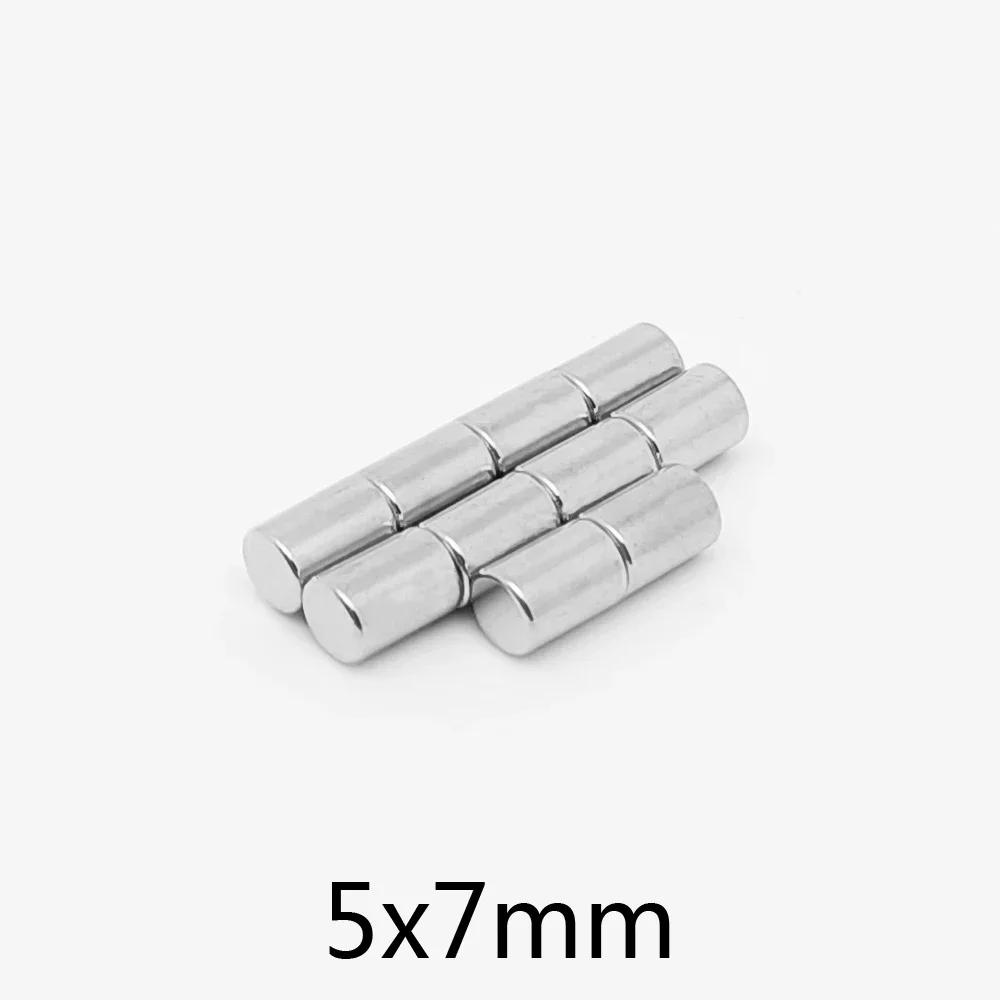 Круглые мощные магниты 5X7 мм, 5*7 сильных дисковых магнитов для холодильника, DIY, здания, научных, рукоделия, образования 5x7
