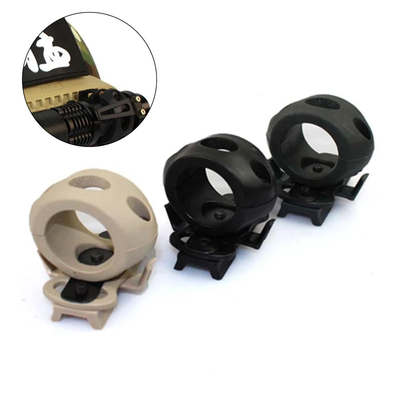 

1X Helmet Special Lighting Flashlight Support Tactical Helmet Clamp Adaptor Outdoor Sport Cycling Headlight Holder Made of Nylon