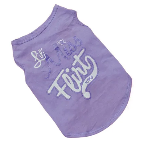 Жилет для щенков, новая летняя футболка, футболка для домашних животных, модная одежда для кошек, одежда для маленьких собак - изображение