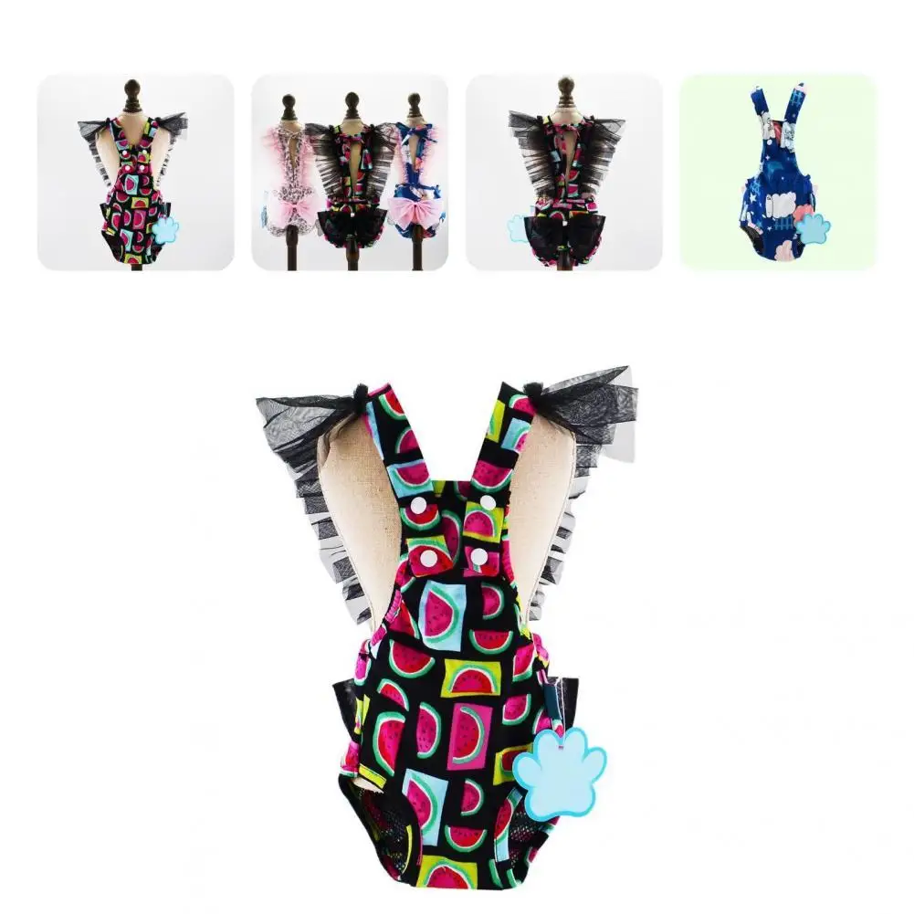 

Useful Water Absorption Anti-shedding Male Dogs Period Wraps Suit for Pets Doggie Diaper Jumpsuit Dog Pants Wraps