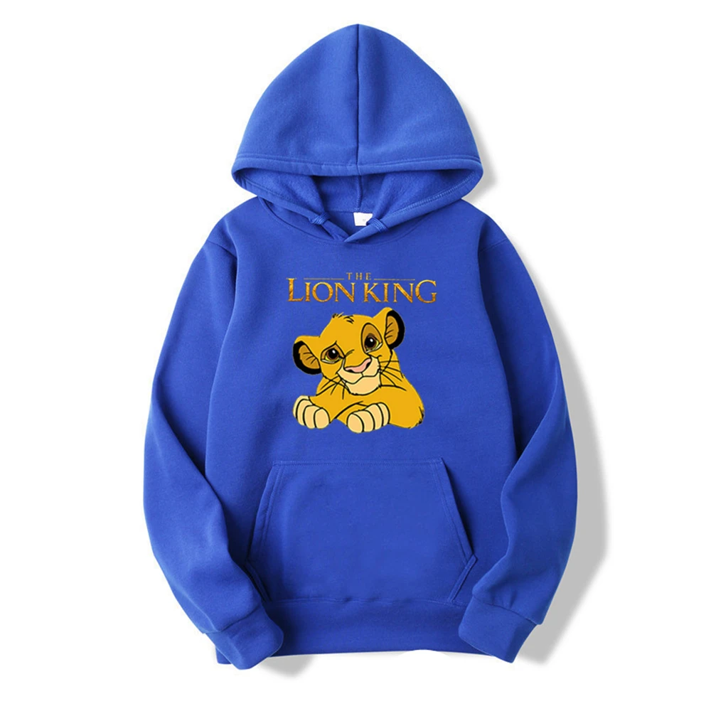 

2023 Disney Funny Simba Cute Anime Hoodies Women The Lion King Kawaii Manga Sweatshirts Graphic Roi Lion Harajuku Hoody Female
