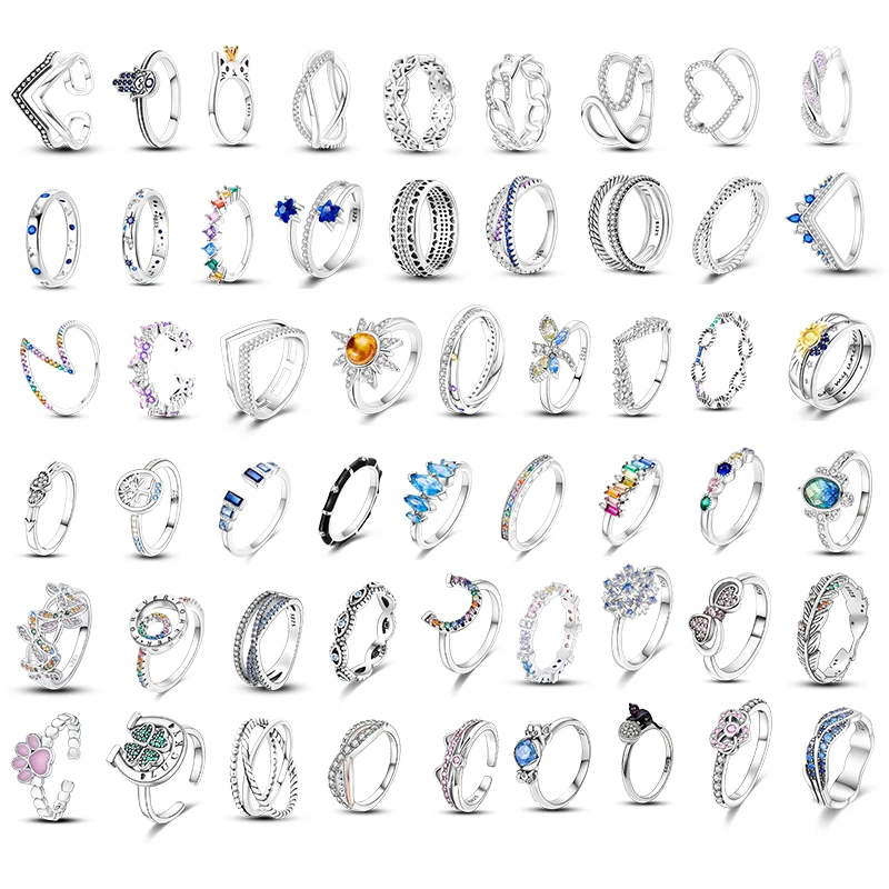 

QWC 925 Sterling Silver New design style Rings Popular Lucky Rings for Women Jewelry Making Free Size 2023 Trend Rings