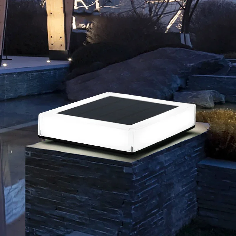 SSolar квадратная лампа-налобный фонарь для наружных ворот настенный ворота