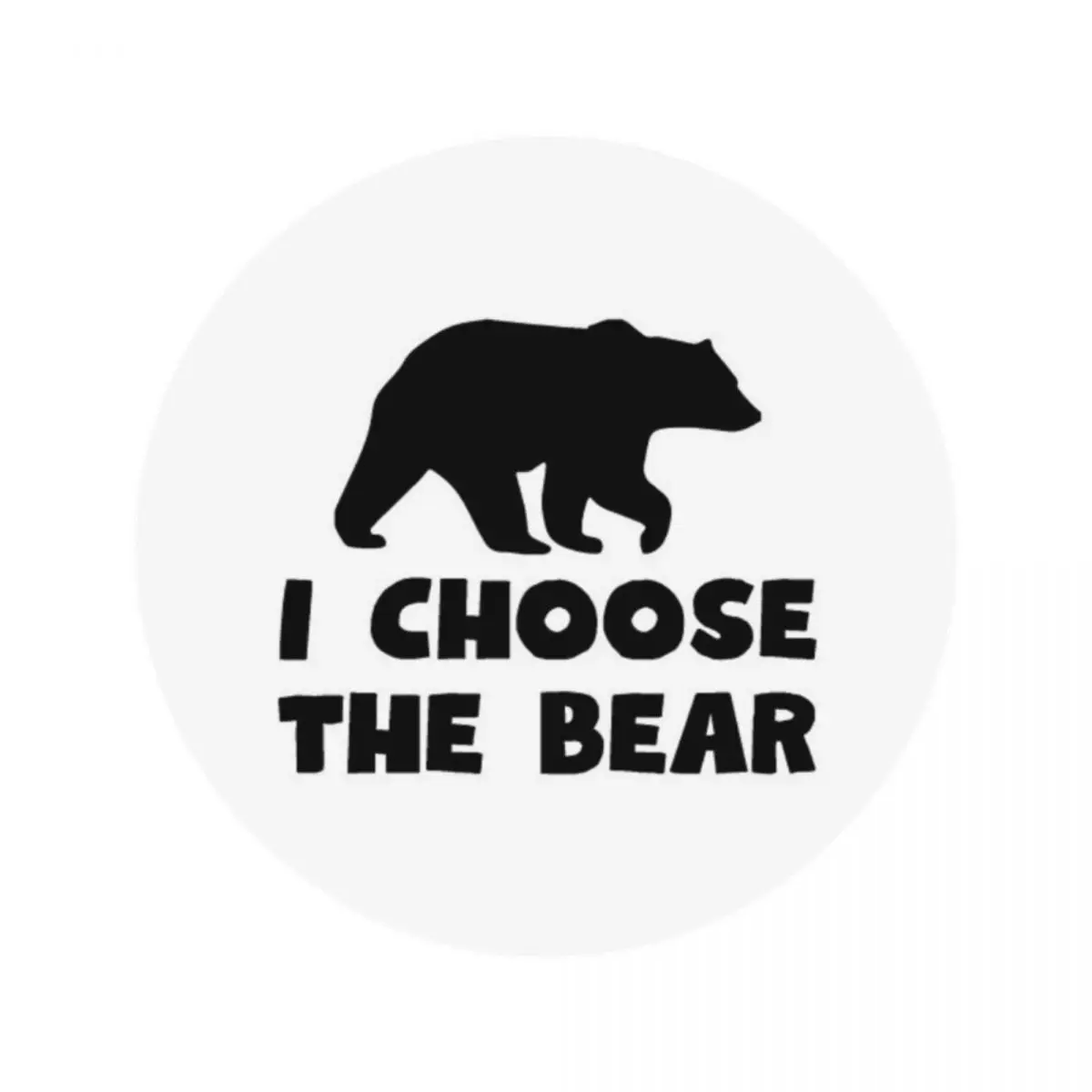 Акриловый магнит с медведем |