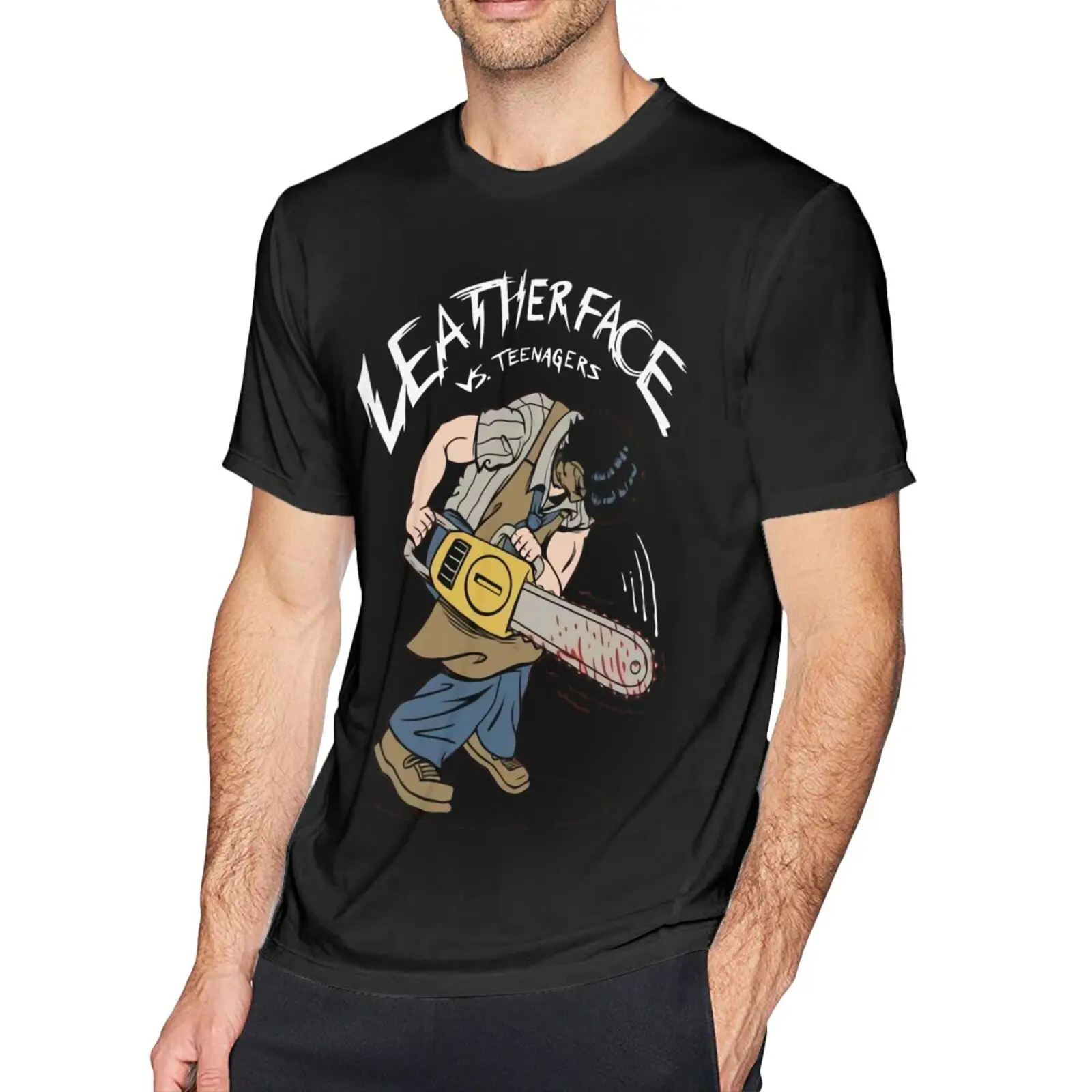 

Футболка Leatherface против подростков от Vp02, футболки оверсайз, Мужская футболка, футболка оверсайз, футболки для женщин и мужчин, футболка, топ