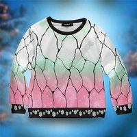 plstar cosmos demon slayer christmas 3d print hoodies pullover boy for girl long sleeve shirts kids christmas sweatshirt