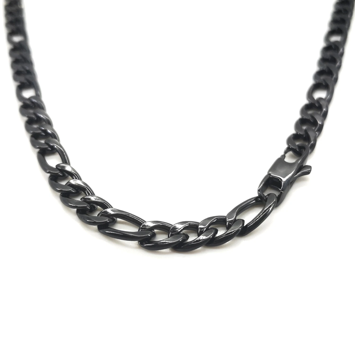 Мужской браслет из нержавеющей стали с широкими звеньями 6 мм