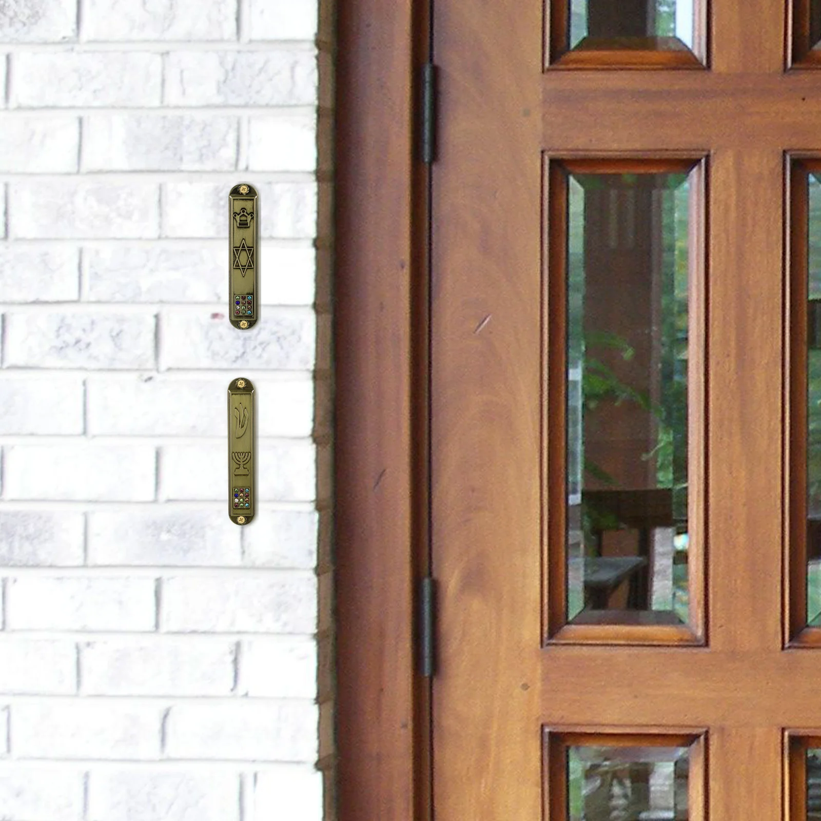 5 шт. мемориальные украшения дверной свиток Священный столб металлическая ретро