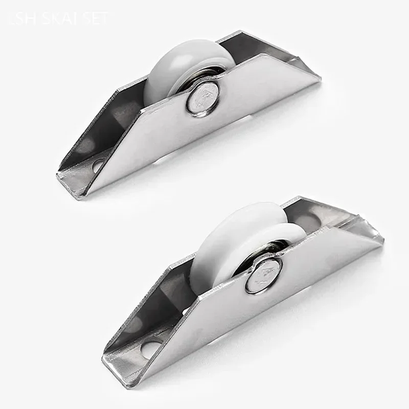 4 шт. скользящие регулируемые колеса для шкафа дверного шкива бесшумный