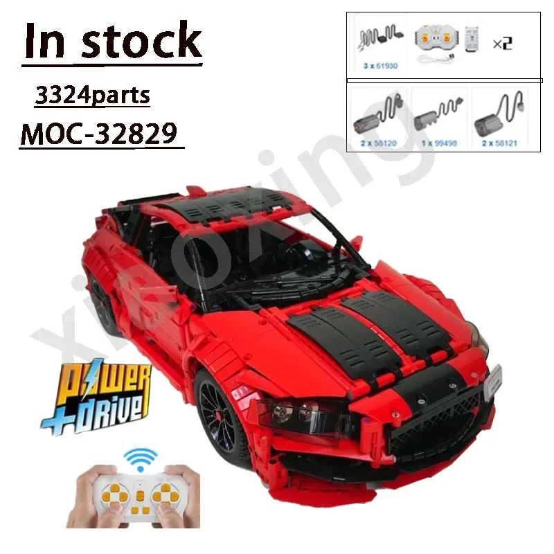 Новый MOC-32829 CR-V RC электрический суперкар модель строительного блока 3324 детали
