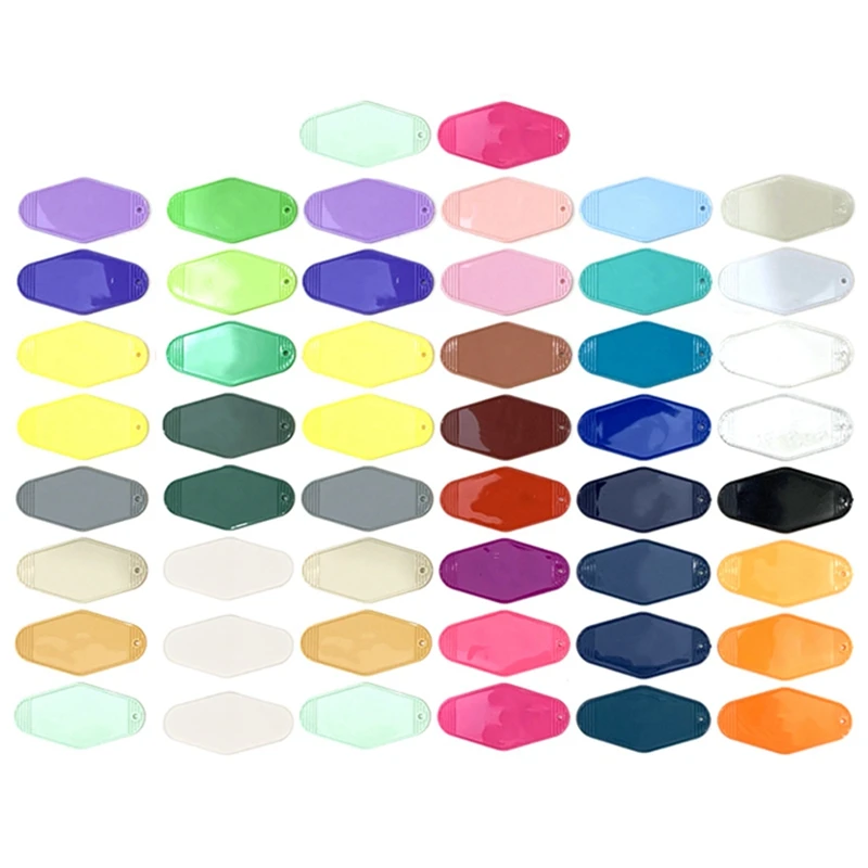 

DIY Blank Plastics Hotel Motel Key Chains Tag Pendant Keychain Keyring Mail Box Gifts Plastics Chains Plastic Decoration