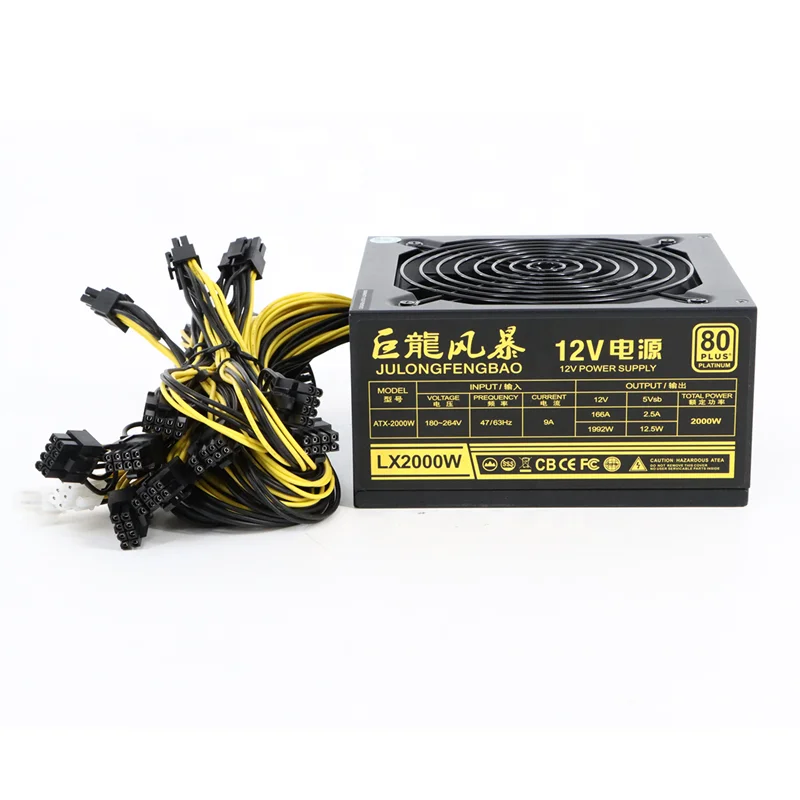 

Brand New Original Power Supply 2000w Atx Psu Computer Gaming Power Supply 12v Pc Desktop Power Supplies 2000w Psu