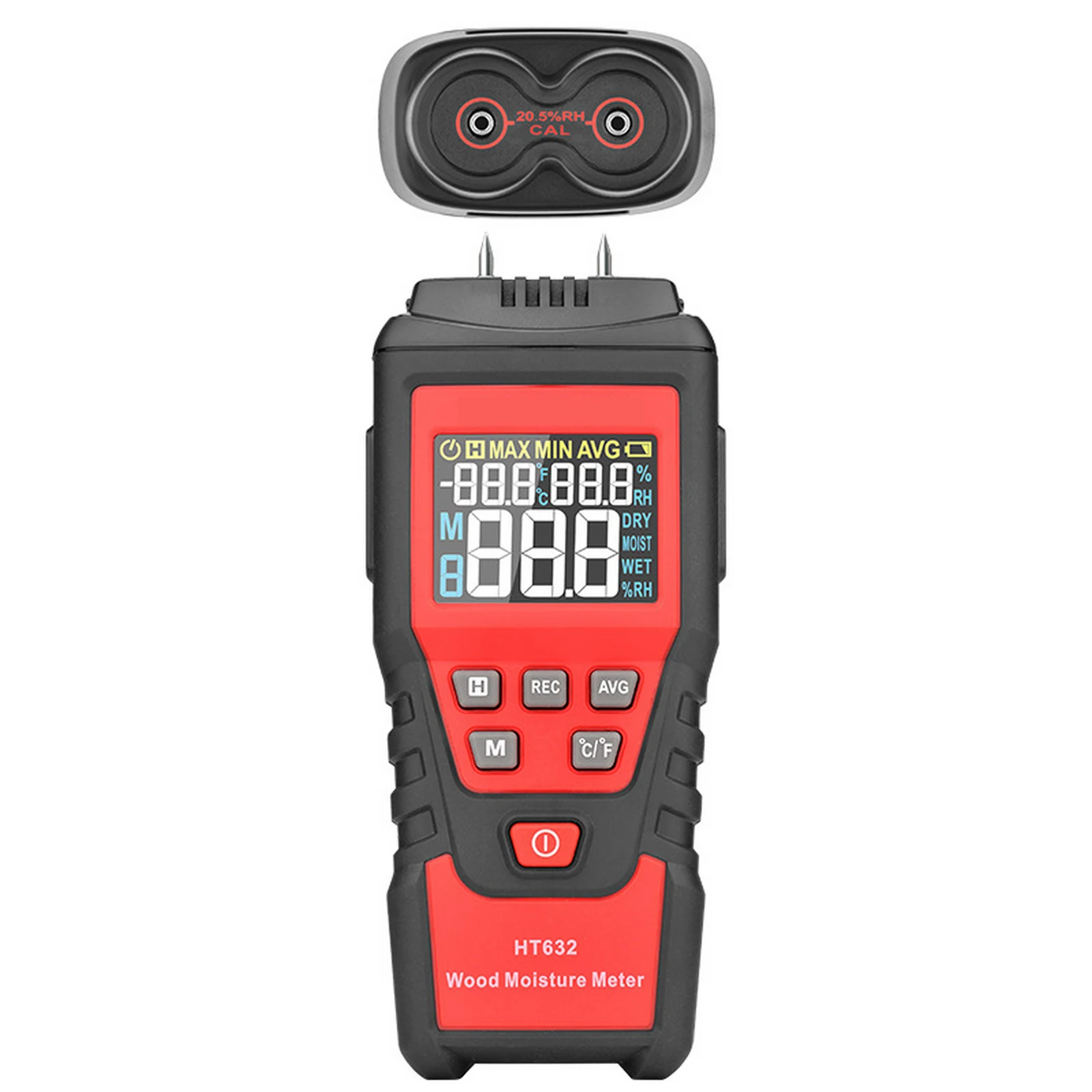 

Digital Wood Moisture Meter Professional 0~99.9% Timber Hygrometer Portable Tool LCD Display Timber Damp Detector Tester