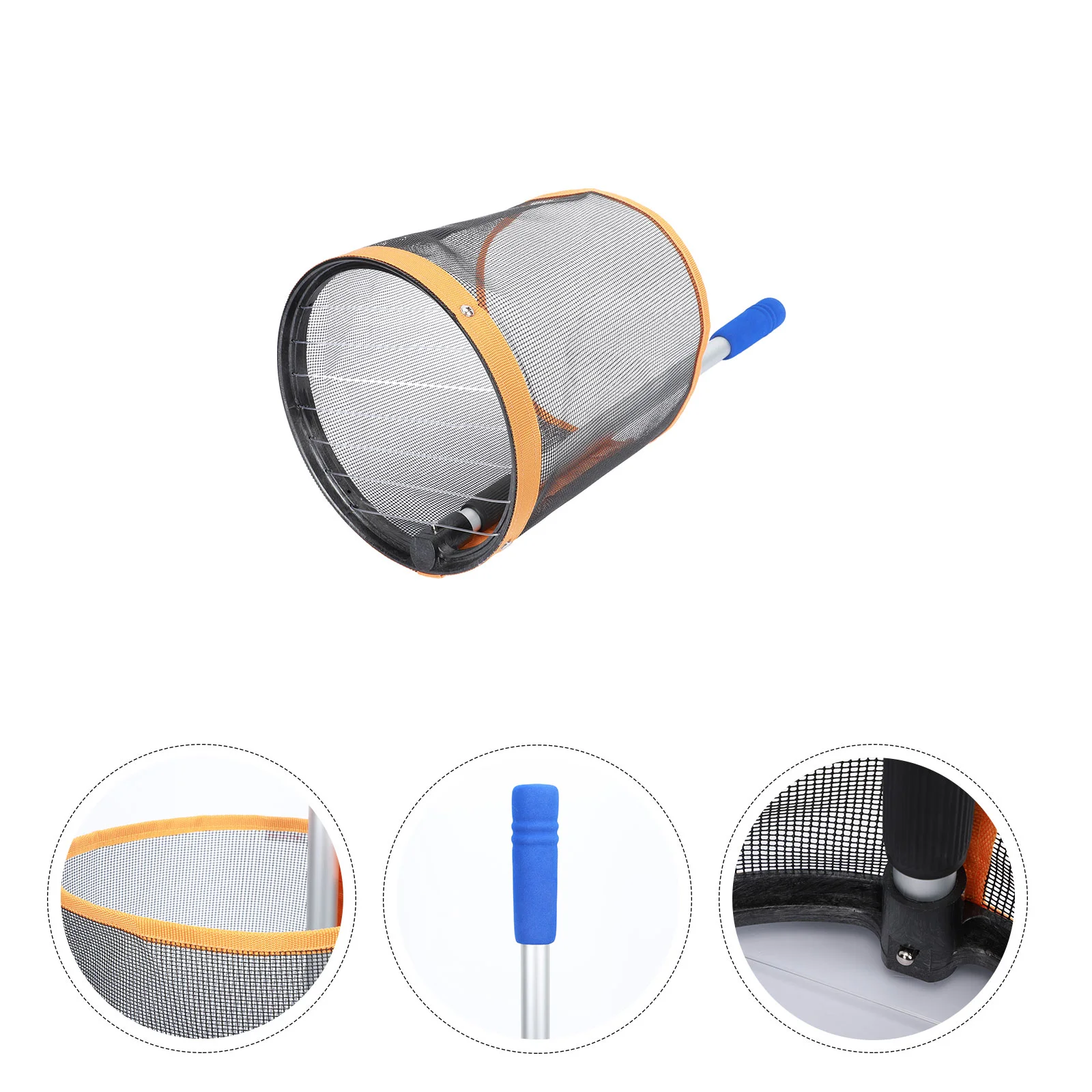 

1pc Pingpong Picker Telescopic Handle Table Tennis Picker Container