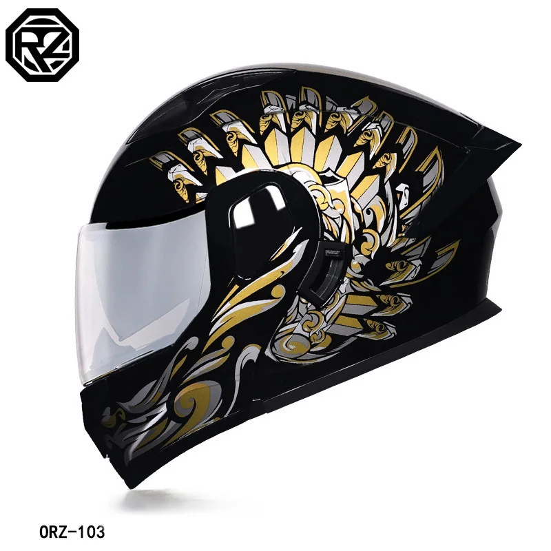 Мужской и женский четырехсезонный шлем с двумя линзами на все лицо Orz новый для