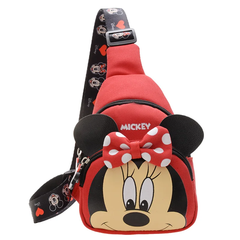 

Mickey Mouse Shoulder Bag Sling Chest Pack Canvas Sports Minnie Mickey Teens Crossbody Handbags Men Women Chest Bags Belt Waist