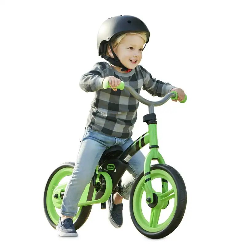 

Первый тренировочный велосипед для детей зеленого цвета, возраст 2-5 лет, 12 дюймов