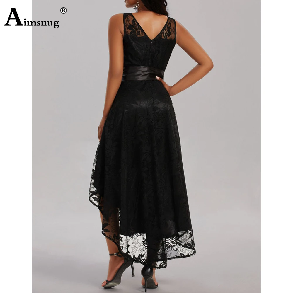 Платье женское кружевное с завышенной талией элегантный вечерний сарафан-годе