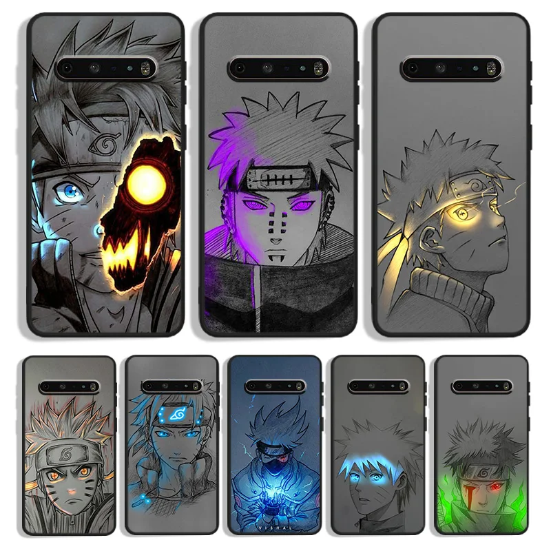 

Naruto Red Blue Light Art Pain Phone Case For LG K92 K71 K61 K52 K51S K42 K41S K50S K40S K22 Q60 V60 V50S G8X G8S ThinQ Black