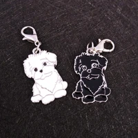 mini pet dog accessories collar necklace pendant hanging alloy key chain jewelry key chain accessory