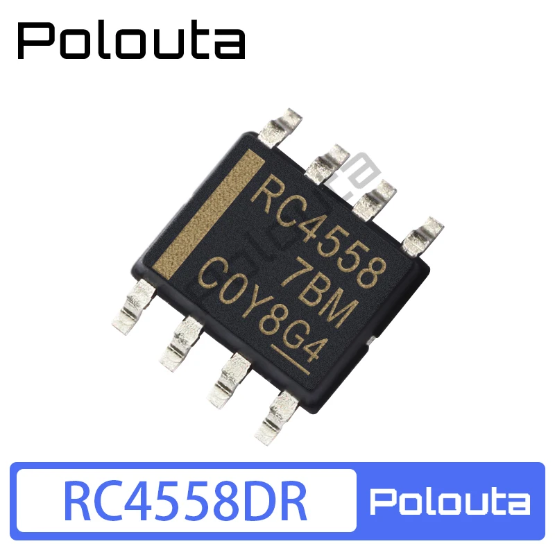 

20 шт. RC4558DR RC4558DRG4 SOP-8 двойной операционный усилитель IC чип Polouta