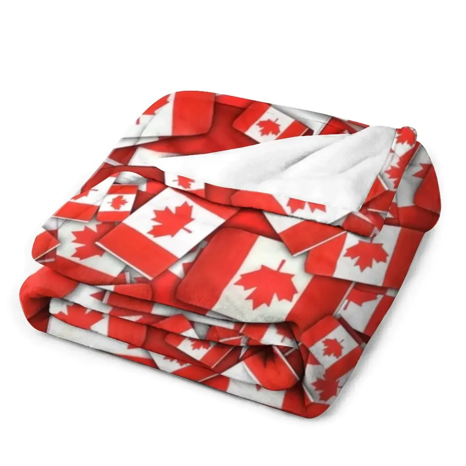 Новое одеяло с рисунком флага Канады плед для кровати младенцев забавный подарок
