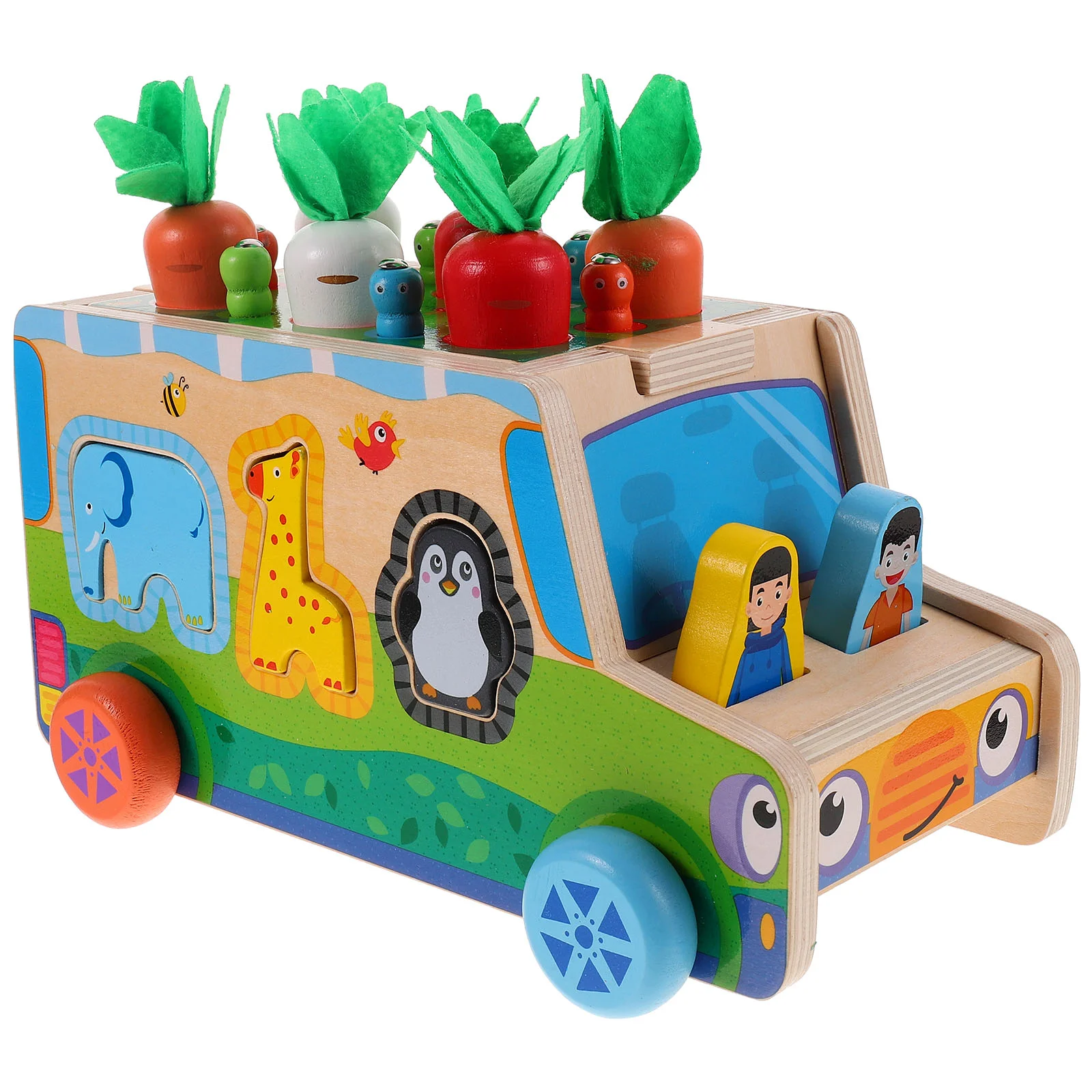 

Toys Game Toy Harvest Color Kids Matching Wooden Developmental Skill Motor Sensory Shape Learning Preschool Sorter Sorting