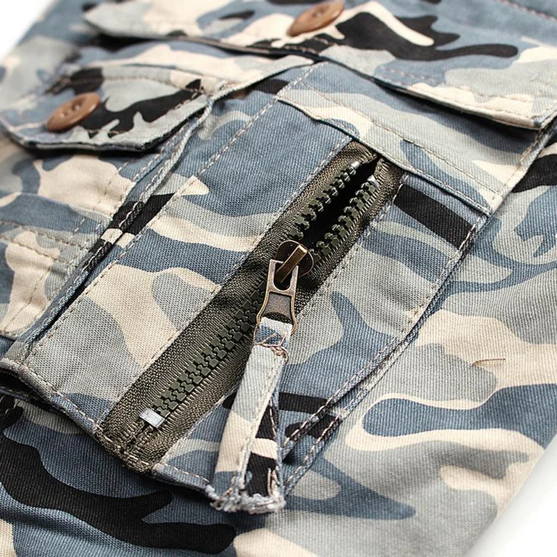 HOT 2022 Outdoors Cargo Military Jungle Tactical Multi Pocket Cotton Army Erkek Straight Camoflage Casual Pants