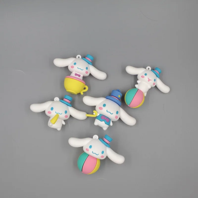 

Kawaii Cinnamoroll Dog Action Figure Decor Toys Keyring Accessories Cartoon Anime Figures Room Ornaments Collection Gifts Girls