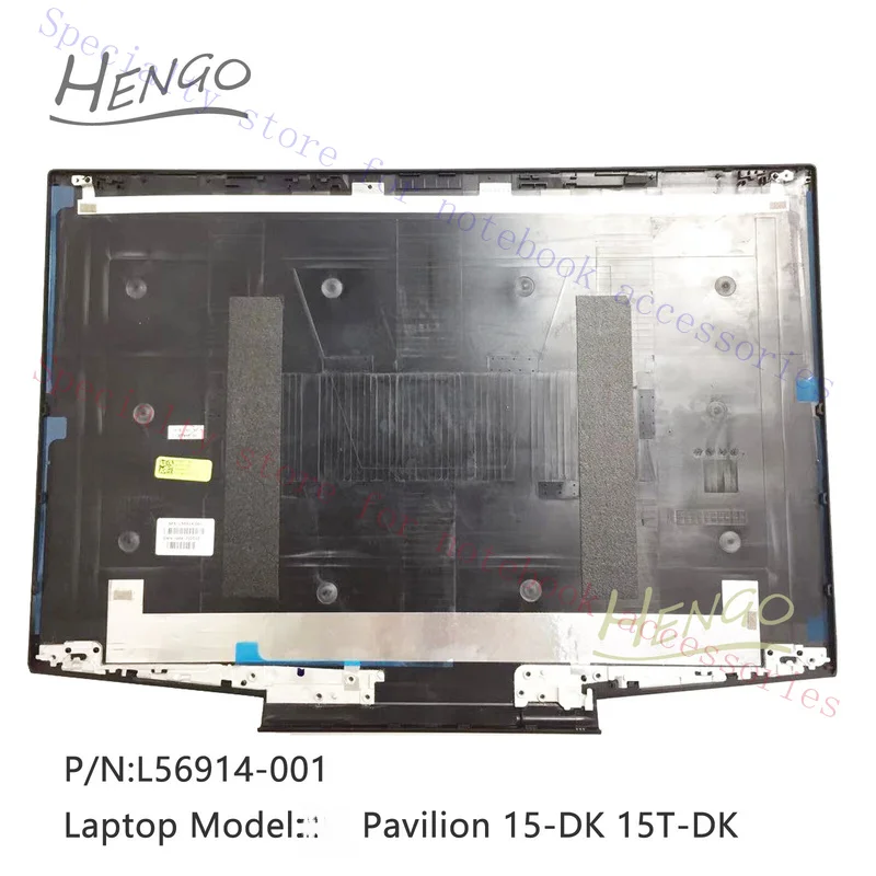 Фото R+ Абсолютно новый, подходит для задней крышки LCD HP Pavilion 15-DK 15T-DK, задняя крышка с зеленым логотипом + рамка. №1