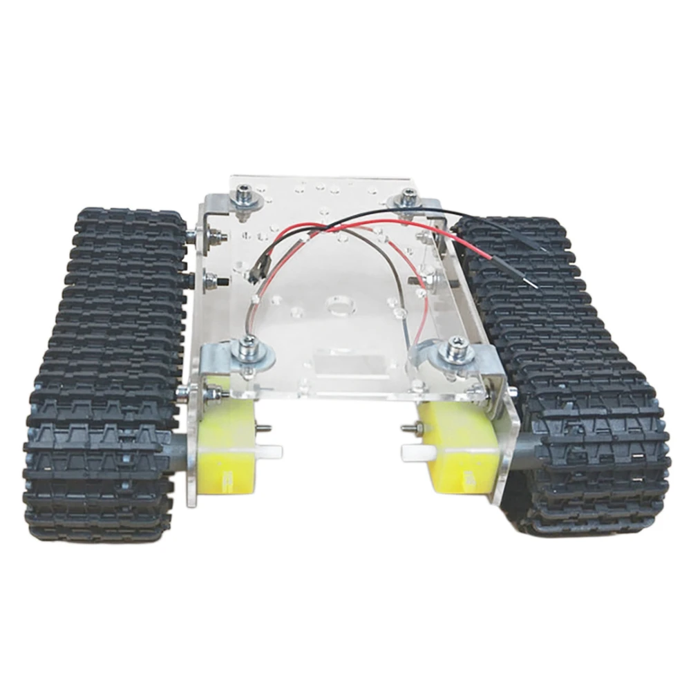 

Single Layer Super Economical Robot Tank Chassis Acrylic TT Motor 3-9V Crawler Car Smart Car Chassis A