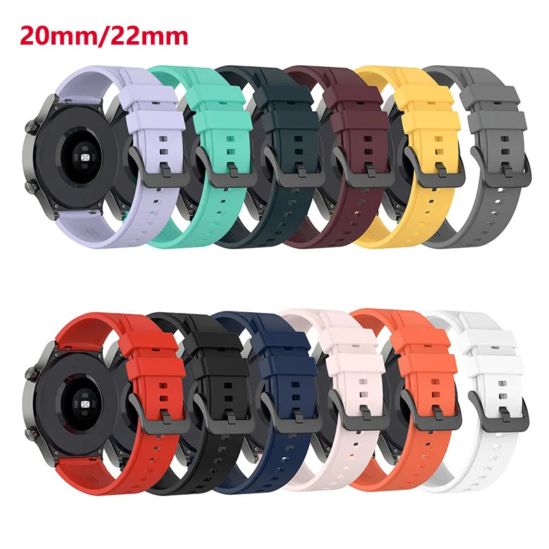 Фото Официальные силиконовые сменные ремешки 22 мм для Xiaomi Mi Watch Color Sports Edition, ремешок для Mi Watch Color, браслет, ремешки для часов Correa №1