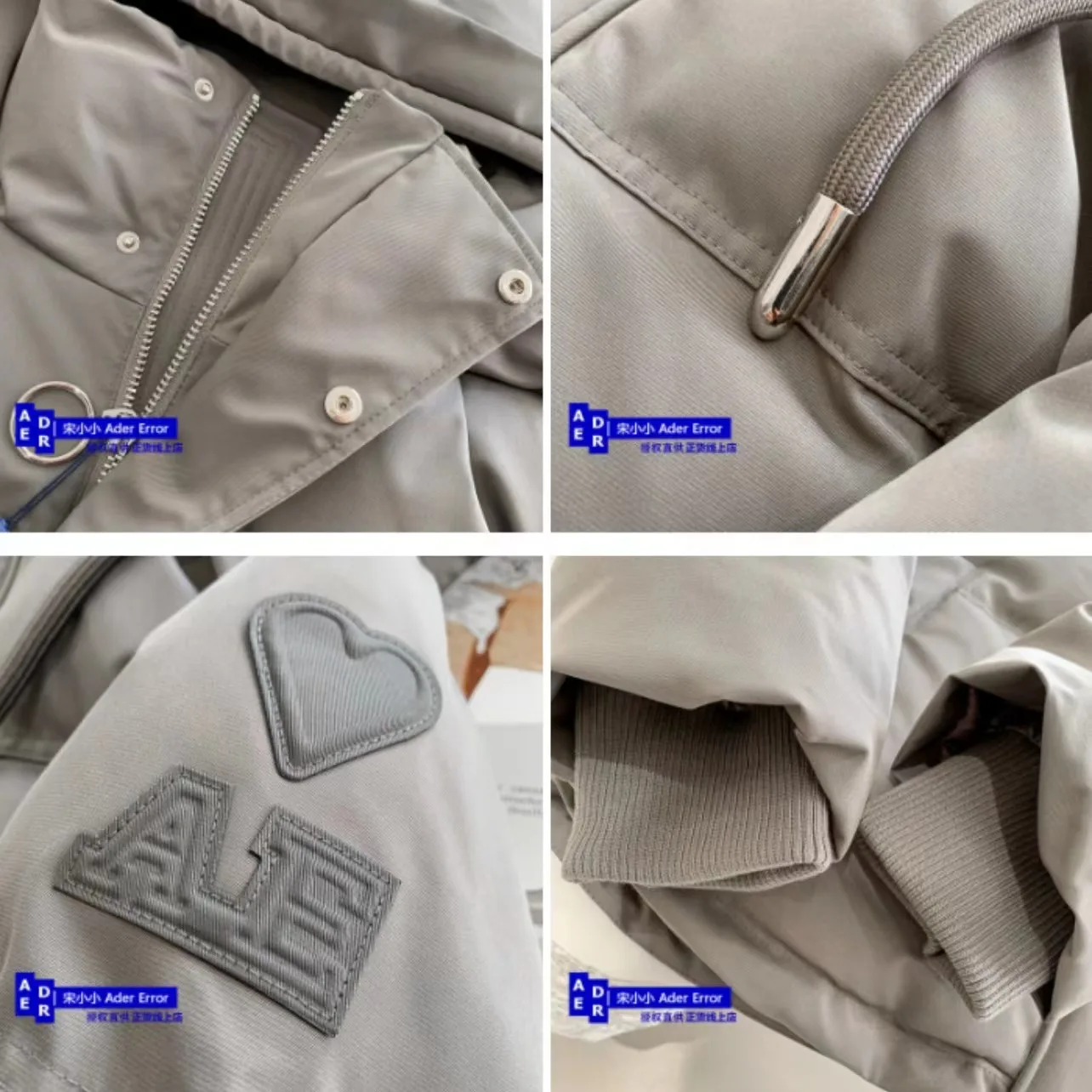 Korean high quality new oversize down jacket Autumn and winter God Grey couple white duck down hood thickened outerwear unisex