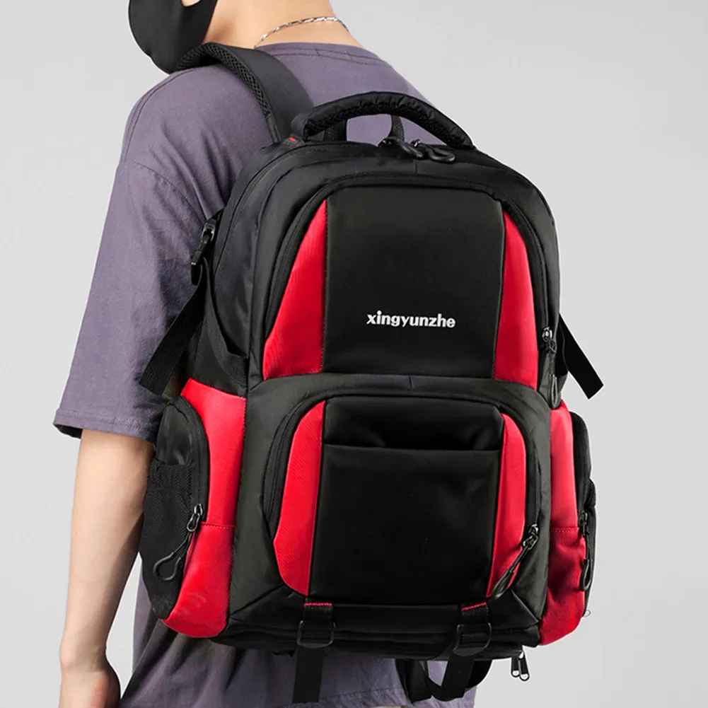 

Рюкзак из ткани «Оксфорд» для кемпинга, дышащий водонепроницаемый рюкзак для скалолазания, вместительный износостойкий легкий для активно...