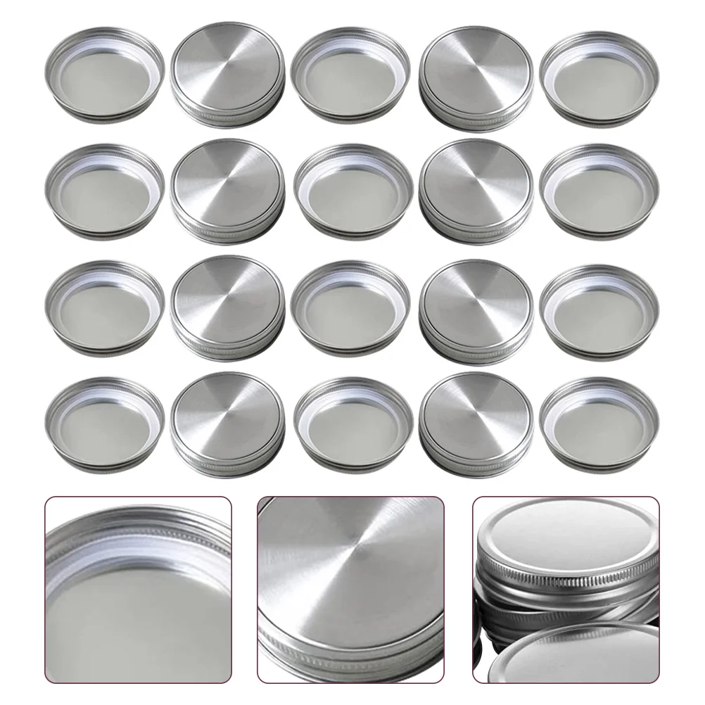 

Jar Mason Lids Canning Lid Cover Caps Can Storage Reusable Jarsmetal Rings Airtight Seal Coversdrinking Safety Regular Mouth