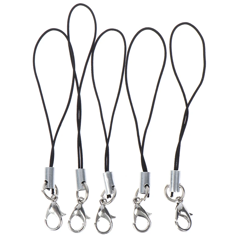

10pcs Lanyard Lariat Cords Lobster Clasp Rope Keychains Hooks Mobile phone Strap Charms Keyring Bag Accessories Key Ring