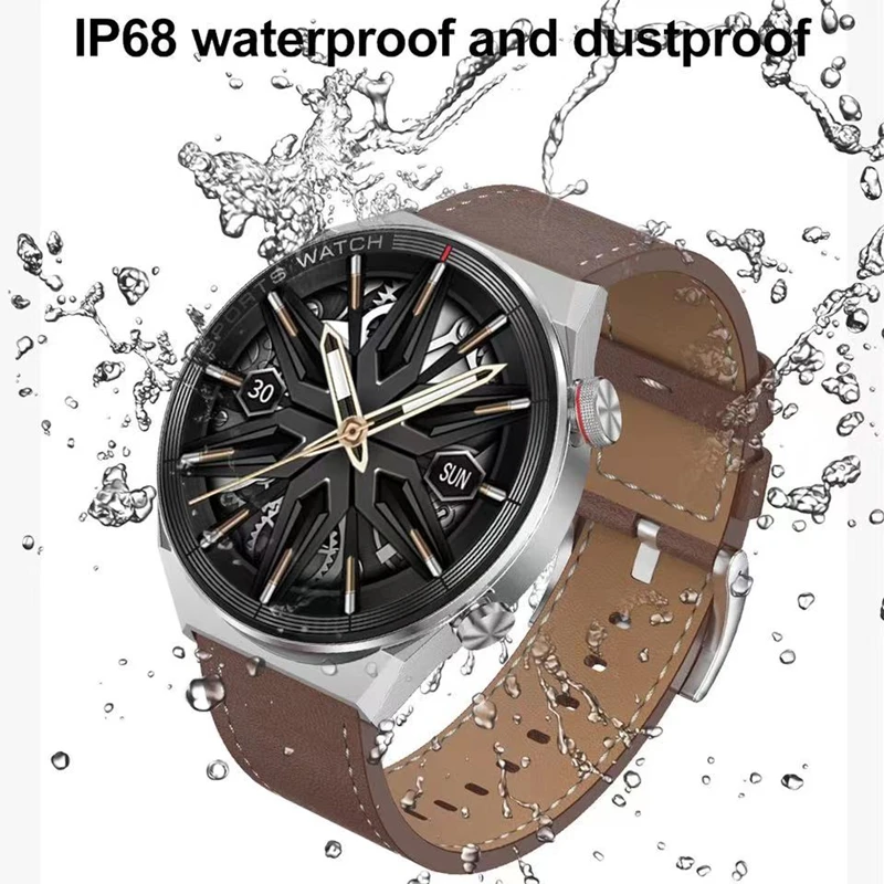 

2023 New Business Men Smart Watch Sports AMOLED 454*454 Screen NFC Access Control Smartwatch Bluetooth Call Clock 30M Waterproof