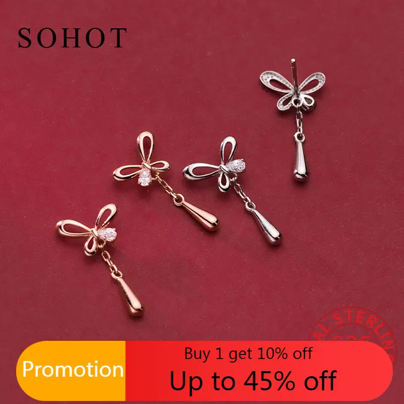 

Женские серьги-гвоздики из серебра 925 пробы с фианитами