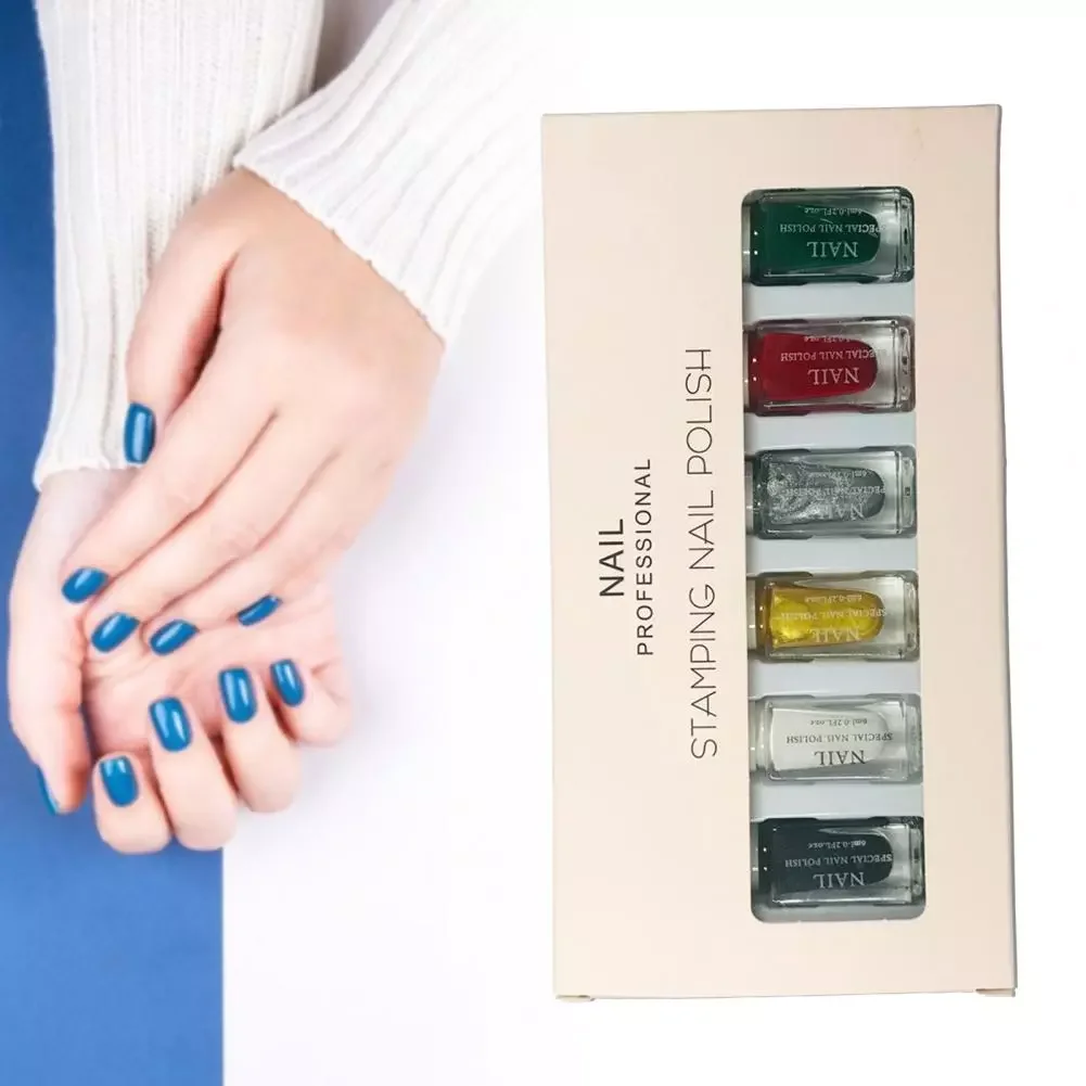 

NEW2023 Nail Polishes 1 Set Beautiful Quick Dry Gorgeous Beauty Stamping Fingertips Nail Polishes for Nail Salon