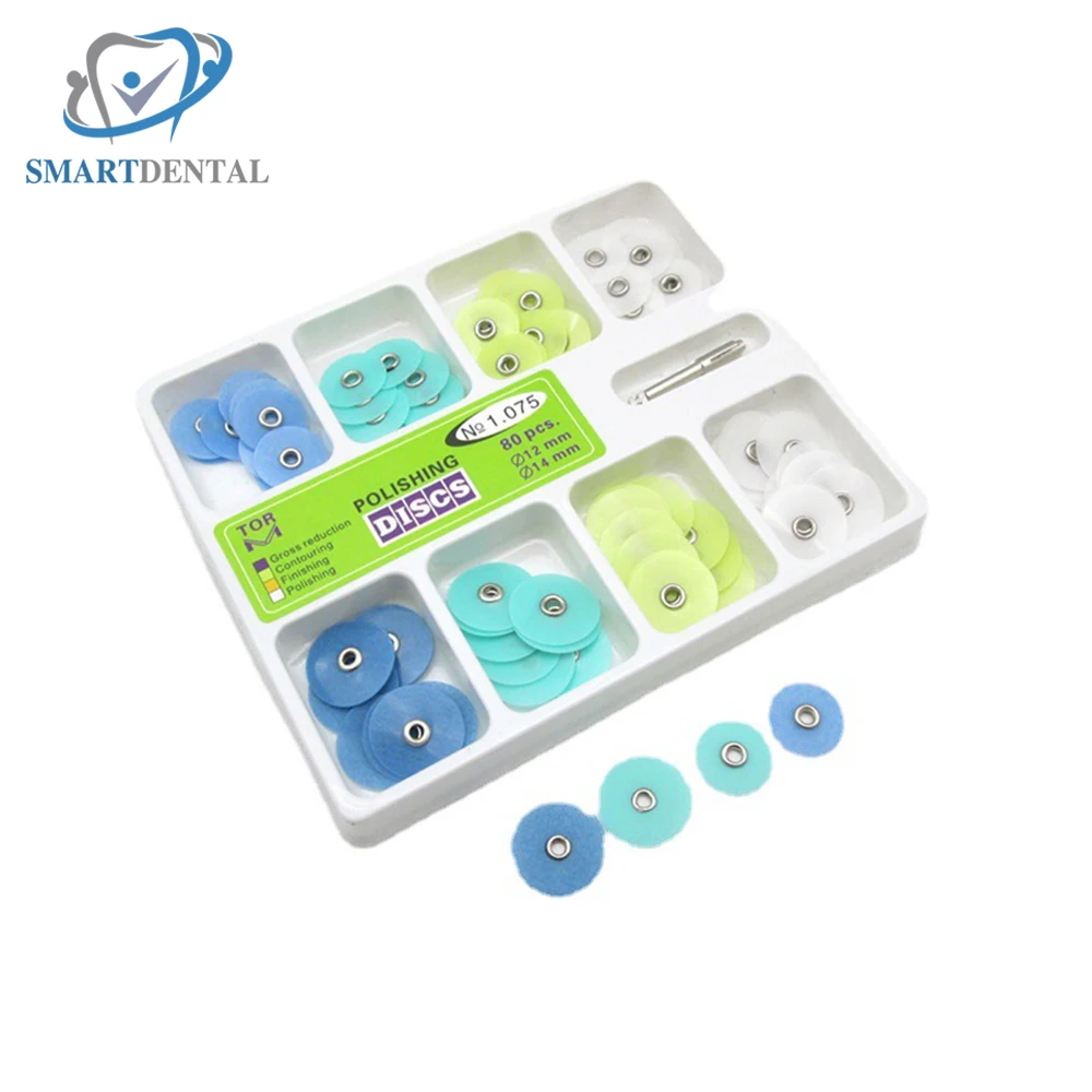 80 шт./кор. диски для полировки зубов удерживающий стержень оправка Soflex Flexi Disc RA