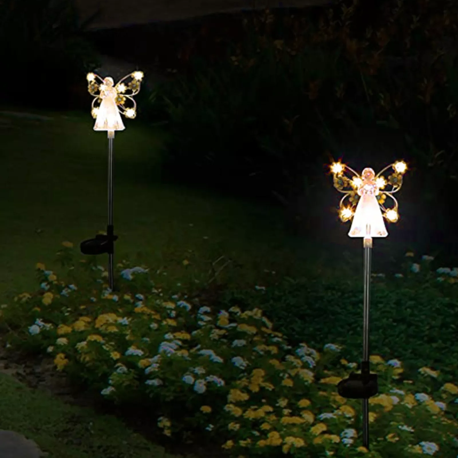 

NEW IN 2pcs Lights for Outdoor Multifunctional Solar Lawn Lights Easy Assembly Pole Light Waterproof Safe for Patio Festival Dec