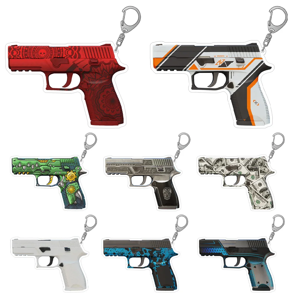 Guo Xiao Lu CS2 GO Pistols P250 Cyber Shell Cartel Epicenter Valence Re.built Wymiennik Red Rock Skins акриловый