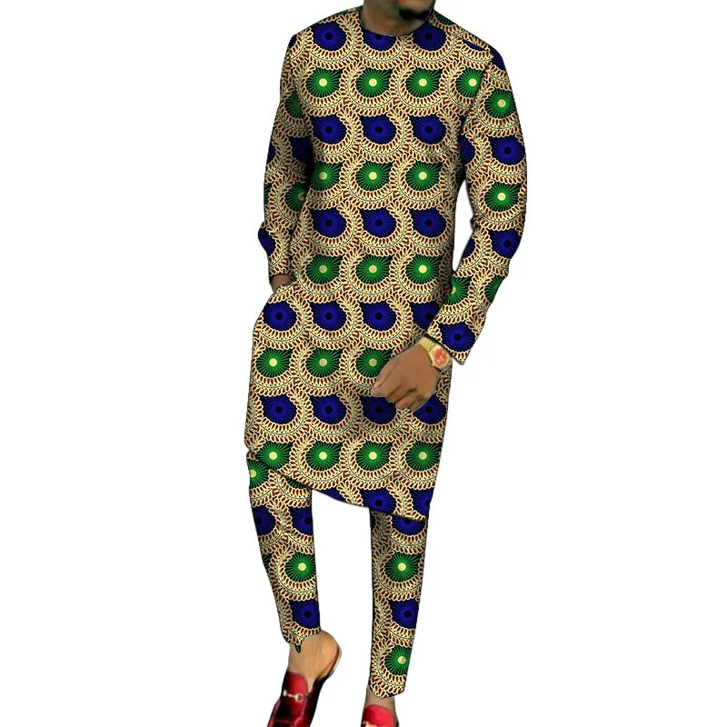 Африканская одежда мужские длинные рубашки с брюками сделанные на заказ костюмы