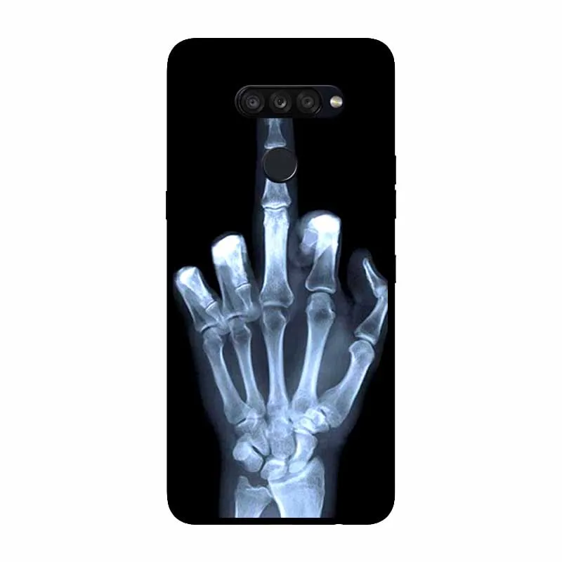 Для LG K50S чехол 6 5 &quotПопулярные рисунки черная силиконовая Мягкая задняя крышка